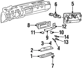 3541041 Gm Genuine Lock