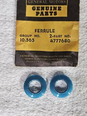 4766680 Gm 4777680 Nos Chevrolet Red Door Lock Rod Ferrule 2 Oem Impala El Camino Wagon