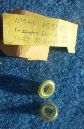 4839529 Gm 1961 1967 Chevy Buick Pontiac Door Lock Rod Ferrule 2 Oem Nos #