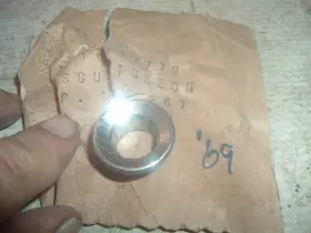 9797779 Gm 1969 Pontiac Chrome Glove Box Lock Nut New Nos Gto Firebird