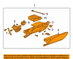 84024422 Gm Oem 13-19 Xts Instrument Panel Glove Box-glove Box Assy
