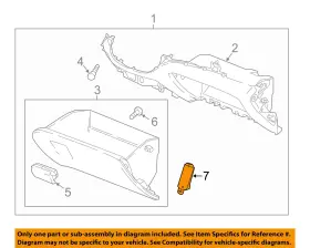 84063484 Gm Oem 18-23 Enclave Instrument Panel Glove Box-damper 84063484 Gm Oem 18-23 Enclave Instrument Panel Glove Box-damper