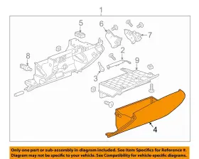 84216061 Gm Oem 16-20 Ct6 Instrument Panel Glove Box-glove Box Door