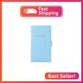 Gnegni Gn30n-ablu-04 Car Registration And Insurance Holder Premium Pu Leather 7-pocket Vehic