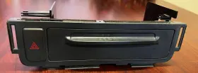 77280.sjca.a010.22 Honda 06 07 08 09 10-14 Ridgeline Dash Bezel Radio Storage Cubby Door Bin Black