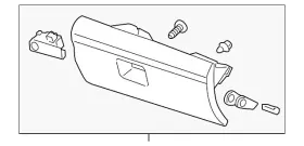 77500-sza-a02zd Honda Genuine Glove Box