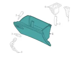 77501tk8a01zc Honda 2011-2017 Odyssey Glove Box Oem 77501tk8a01zc Honda 2011-2017 Odyssey Glove Box Oem