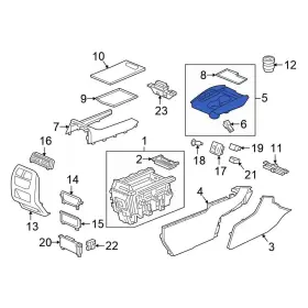 77295t6za11zf Honda Oe For Ridgeline 2021-2023 Console Cup Holder