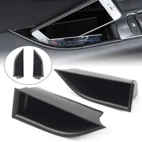 Hukyu 612047643999 Front Door Handle Armrest Storage Box Tray Bin Kit For Range Rover Evoque 16-18