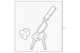 81521-2wa00 Hyundai Genuine Glove Box Lock Kit