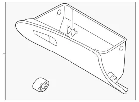84510-cw000-nnb Hyundai Genuine Glove Box Assembly