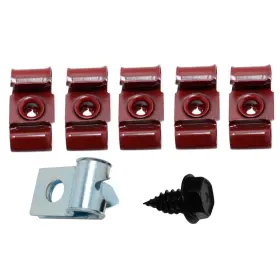 Caf307 Inline Tube 64-67 Chevy A Body No Ret Brake Line Clips Clamp Bracket Kit Set Nos