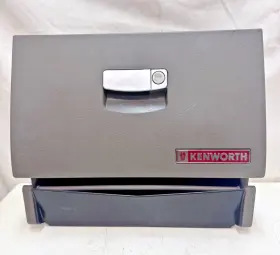 S25-1021-311101100 Kenworth Paccar Glove Box Door Assembly Satin Silver Handle