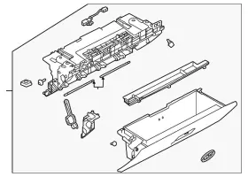 Lr186341 Land-rover Genuine Glove Box Assembly