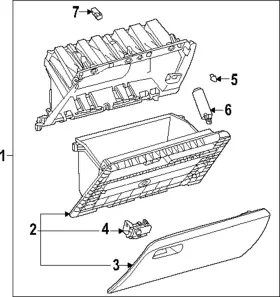 55550-f6010-c2 Lexus Genuine Glove Box