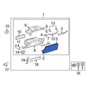 5550135011c0 Lexus Oe For Gx460 2010-2023 Front Glove Box Door 5550135011c0 Lexus Oe For Gx460 2010-2023 Front Glove Box Door
