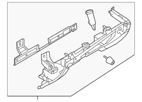 Bhn1-64-260a-02 Mazda Genuine Glove Box Frame