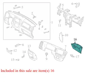 Ec0164030l66 Mazda 2001-2007 Tribute Glove Box Used Oem