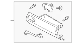 Eg23-64-030a-02 Mazda Genuine Glove Box Assembly