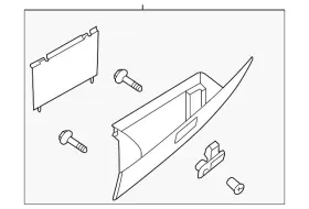 Td11-64-030k-02 Mazda Genuine Glove Box Assembly