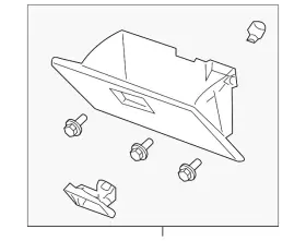 Zzca-64-030-03 Mazda Genuine Glove Box Assembly