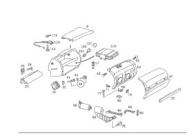140-680-05-84 Mercedes-benz Genuine Closure