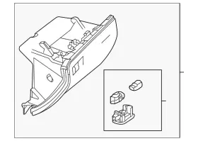 Mercedes-benz 166-680-00-91-8t42 Genuine Mercedes-benz Glove Box