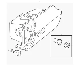 17268002918q84 Mercedes-benz Genuine Glove Box Assembly