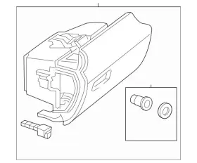 17268002919h14 Mercedes-benz Genuine Glove Box Assembly