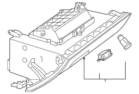 Mercedes-benz 177-680-39-00-64-8t92 Genuine Mercedes-benz Glove Box Assembly