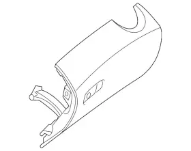 205-680-07-98-7p05 Mercedes-benz Genuine Glove Compartment Flap