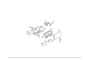 210-680-13-91 Mercedes-benz Genuine Glove Compartment Housing