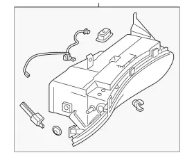 222-680-53-04-64-8r85 Mercedes-benz Genuine Glove Compartment Housing 222-680-53-04-64-8r85 Mercedes-benz Genuine Glove Compartment Housing