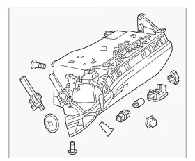 231-680-25-01-7f06 Mercedes-benz Genuine Glove Box