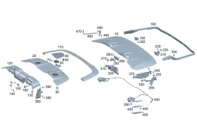 236-752-00-00 Mercedes-benz Genuine Holder