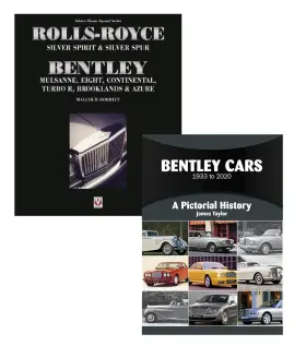B03668 Midlife Classic Cars Kit9781836440055/b03668 Bentley 1933 To 2020 And Rolls-royce Silver Spirit Spur 2 Book Set