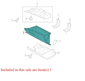 8006a302xb Mitsubishi 2021 Outlander Sport Glove Box