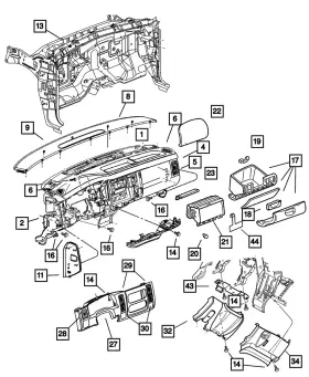 05019386aa Mopar Genuine Glove Box Door Bumper 5019386aa 05019386aa Mopar Genuine Glove Box Door Bumper 5019386aa