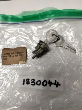 1830044 Mopar Tire Well Cover Lock Cylinder And Keys 57-59 P.d.ds.c. 60 P.d.c. S/wagon