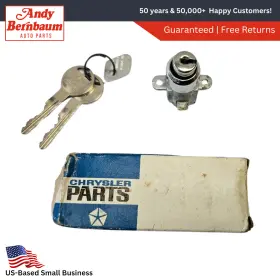 2862682 Mopar 1968 Dodge Plymouth Barracuda Fury Glove Box Lock Cylinder And Keys Nos