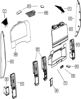 6uq26dx9aa Mopar Genuine Glove Box Door 6uq26dx9aa Mopar Genuine Glove Box Door