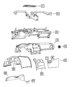 Qn25dx9ab Mopar Genuine Glovebox Door Latch