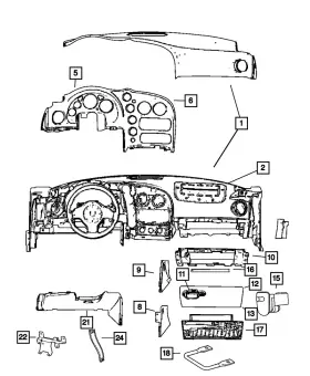 Qn25sr1ab Mopar Genuine Glovebox Door Latch