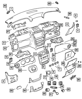 Sd03mf1ac Mopar Genuine Glovebox Latch