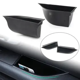 Newyoutube 550743360270 2pcs Car Front Door Armrest Storage Box Tray Bin For Range Rover Evoque 2016-18