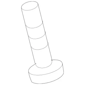 01451-0020u Nissan Genuine Glove Box Screw 01451-0020u Nissan Genuine Glove Box Screw