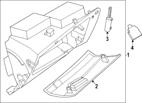 68102-6ta2a Nissan Genuine Glove Box Assembly