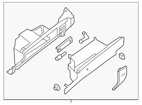 68102-ez00a Nissan Genuine Glove Box Assembly