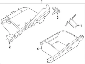 68500-5ee1a Nissan Genuine Glove Box Assembly
