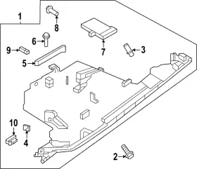 68500-5mp2a Nissan Genuine Glove Box